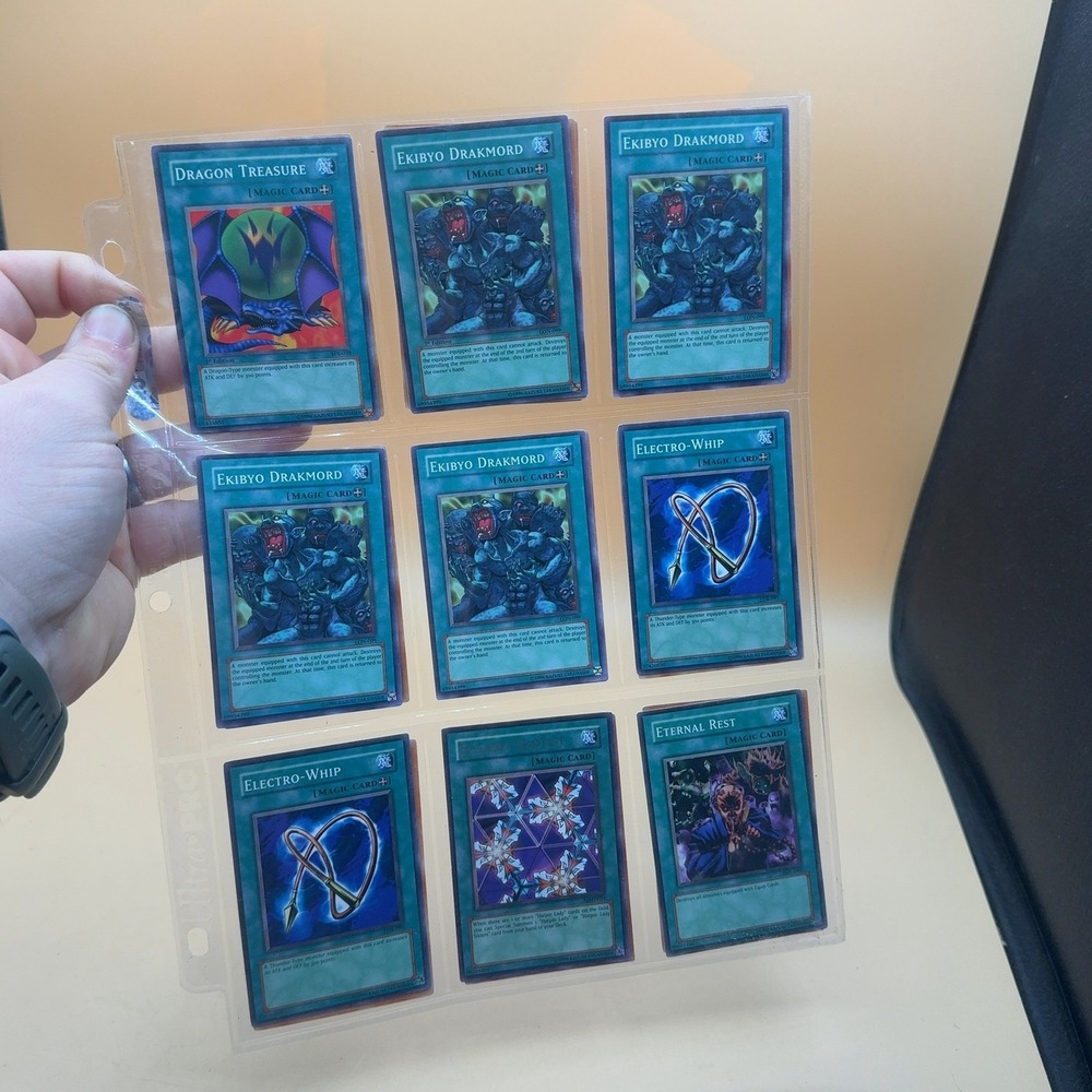Yu-Gi-Oh Lot 27 Cards Magic Spell Common Dragon Treasure Fissure Ekibyo Drakmord